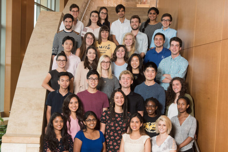 Group photo of Summer Scholar class of 2018