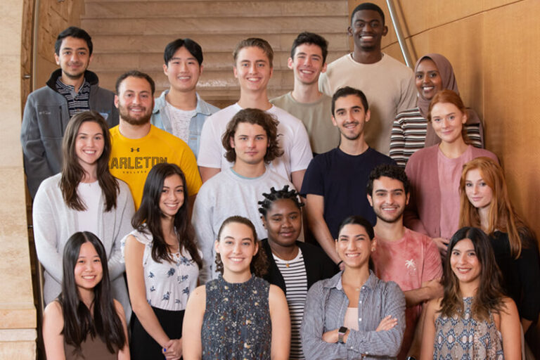 Group photo of Summer Scholar students.